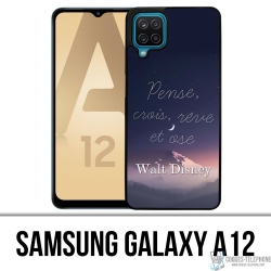 Funda Samsung Galaxy A12 - Disney Quote Think Believe