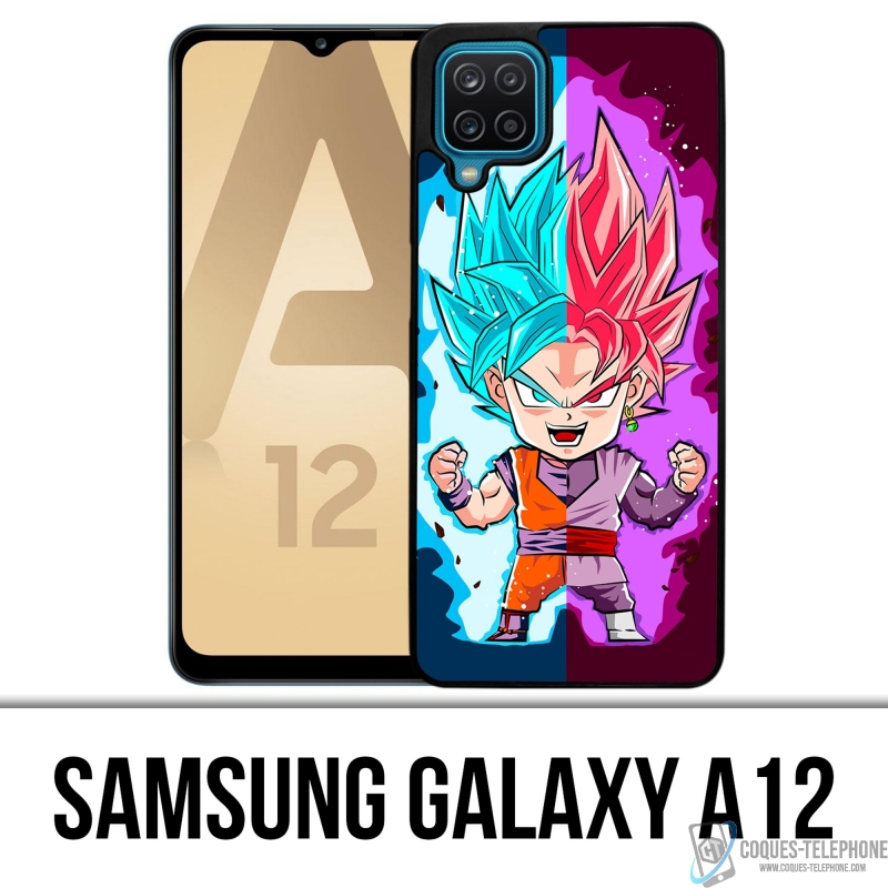 Cover Samsung Galaxy A12 - Dragon Ball Black Goku Cartoon