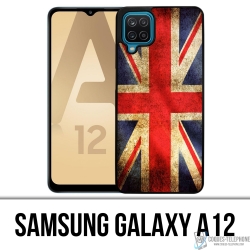 Funda para Samsung Galaxy A12 - Bandera del Reino Unido vintage