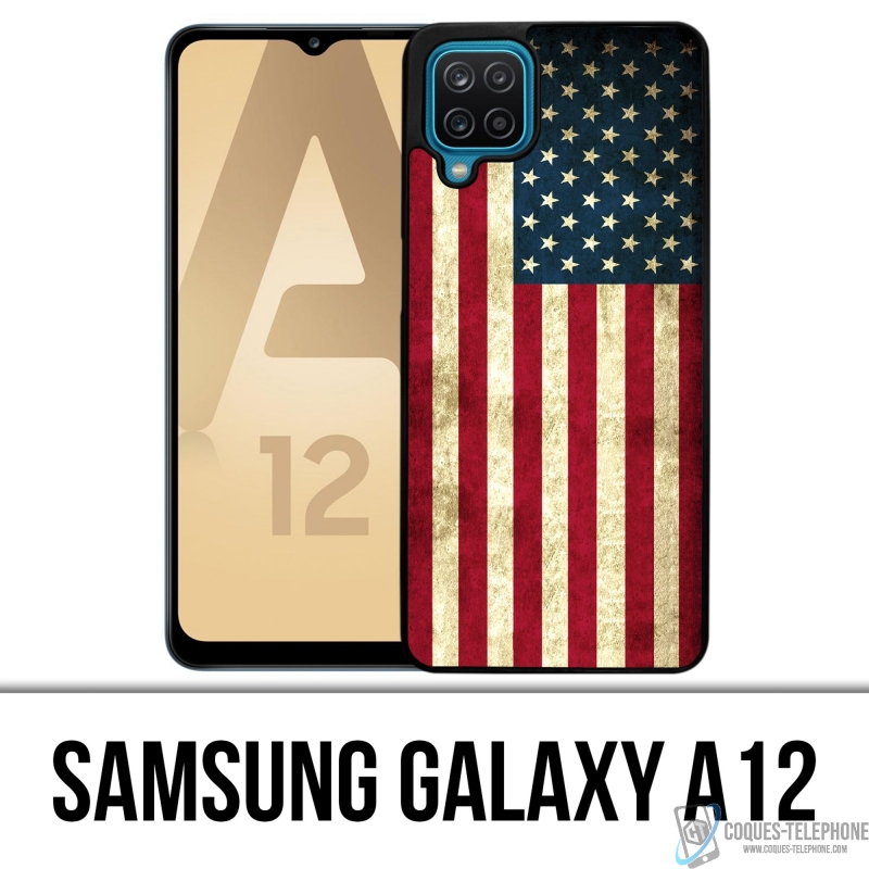Coque Samsung Galaxy A12 - Drapeau Usa