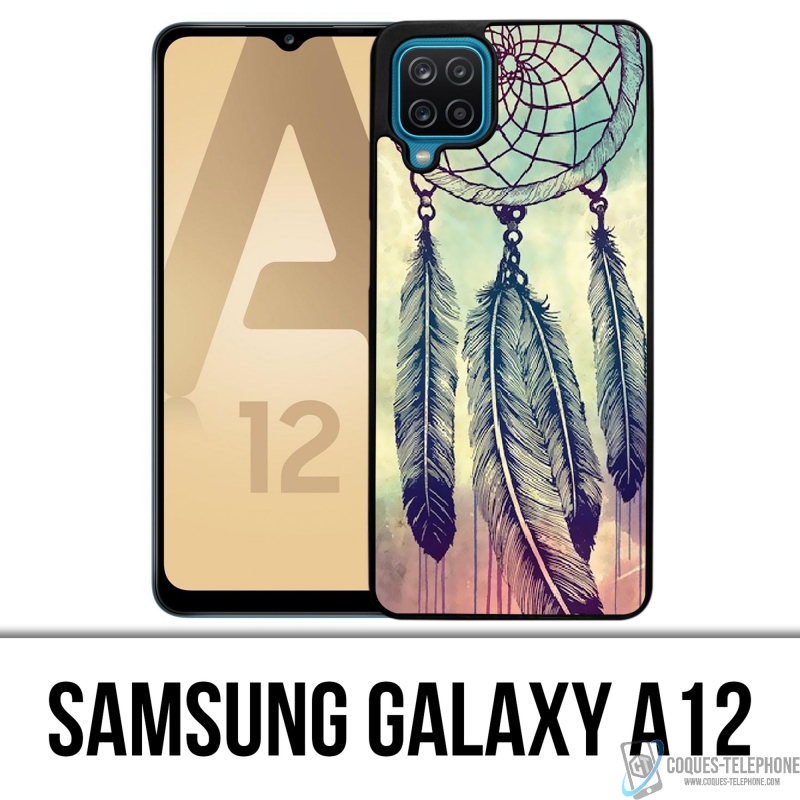 Samsung Galaxy A12 Case - Feathers Dreamcatcher