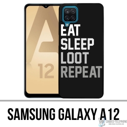 Funda Samsung Galaxy A12 - Eat Sleep Loot Repeat