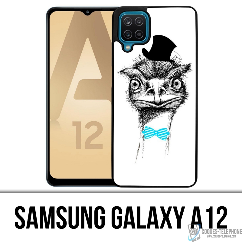Samsung Galaxy A12 Case - Lustiger Strauß