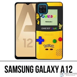 Custodia Samsung Galaxy A12 - Game Boy Color Pikachu Pokémon Giallo