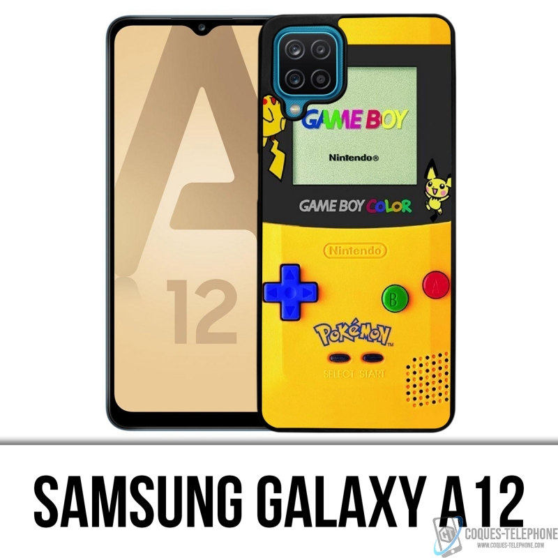 Coque Samsung Galaxy A12 - Game Boy Color Pikachu Jaune Pokémon
