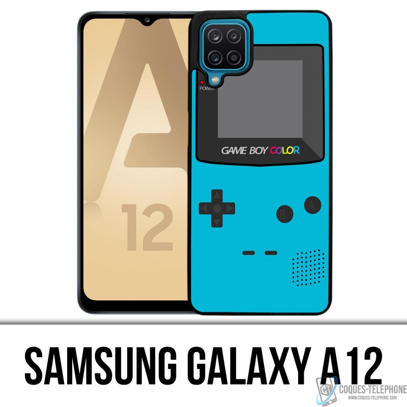 Samsung Galaxy A12 Case - Game Boy Farbe Türkis