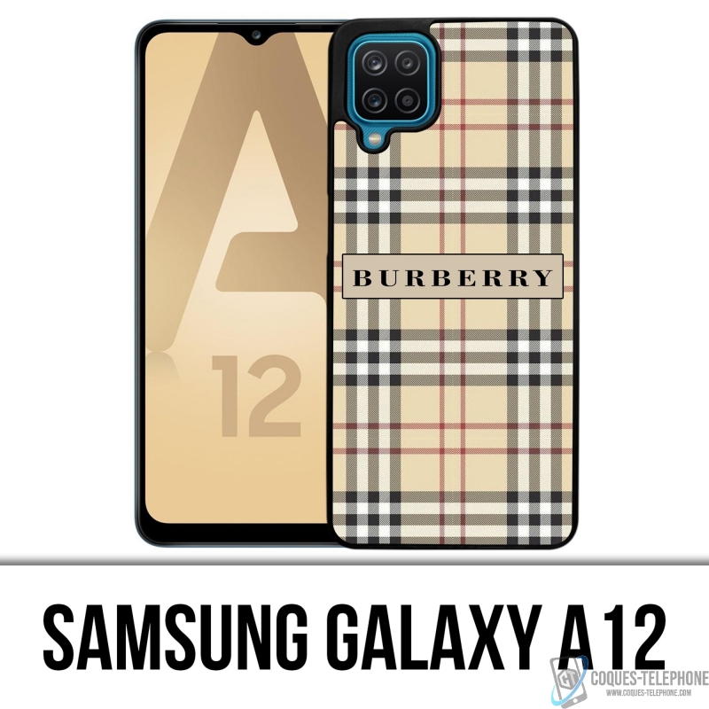 Coque Samsung Galaxy A12 - Burberry