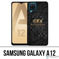 Custodia per Samsung Galaxy A12 - Logo Balenciaga