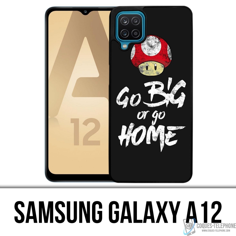 Samsung Galaxy A12 Case - Go Big oder Go Home Bodybuilding
