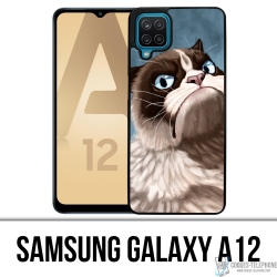 Custodia per Samsung Galaxy A12 - Gatto scontroso