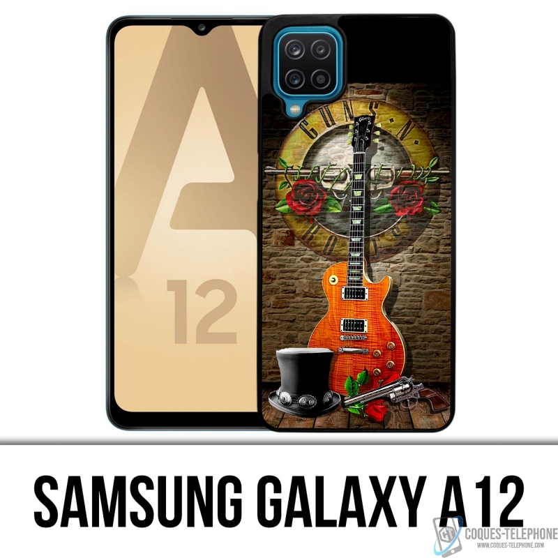 Coque Samsung Galaxy A12 - Guns N Roses Guitare