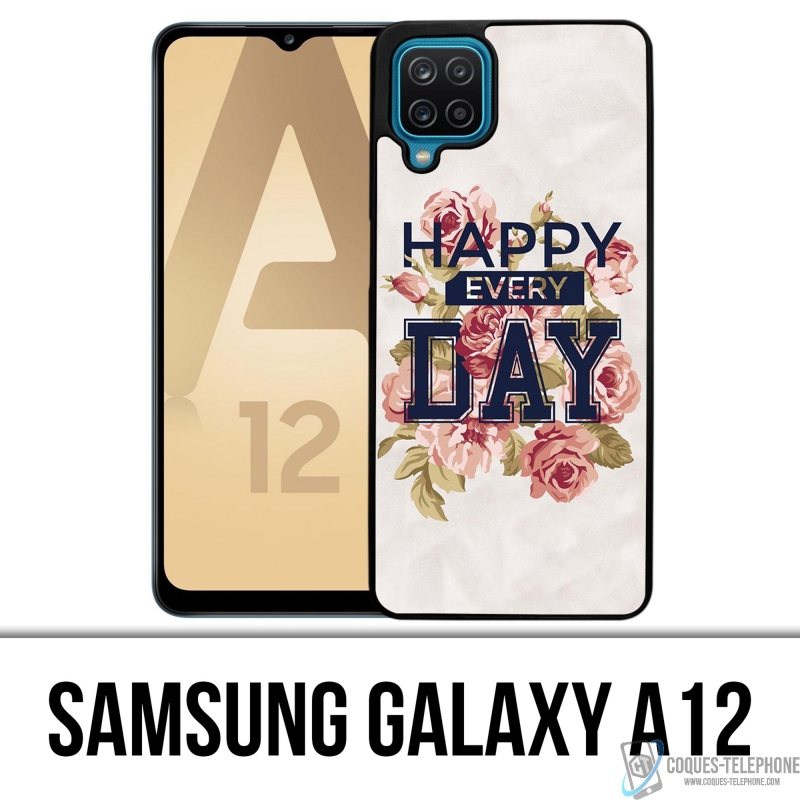 Samsung Galaxy A12 Case - Happy Every Days Roses