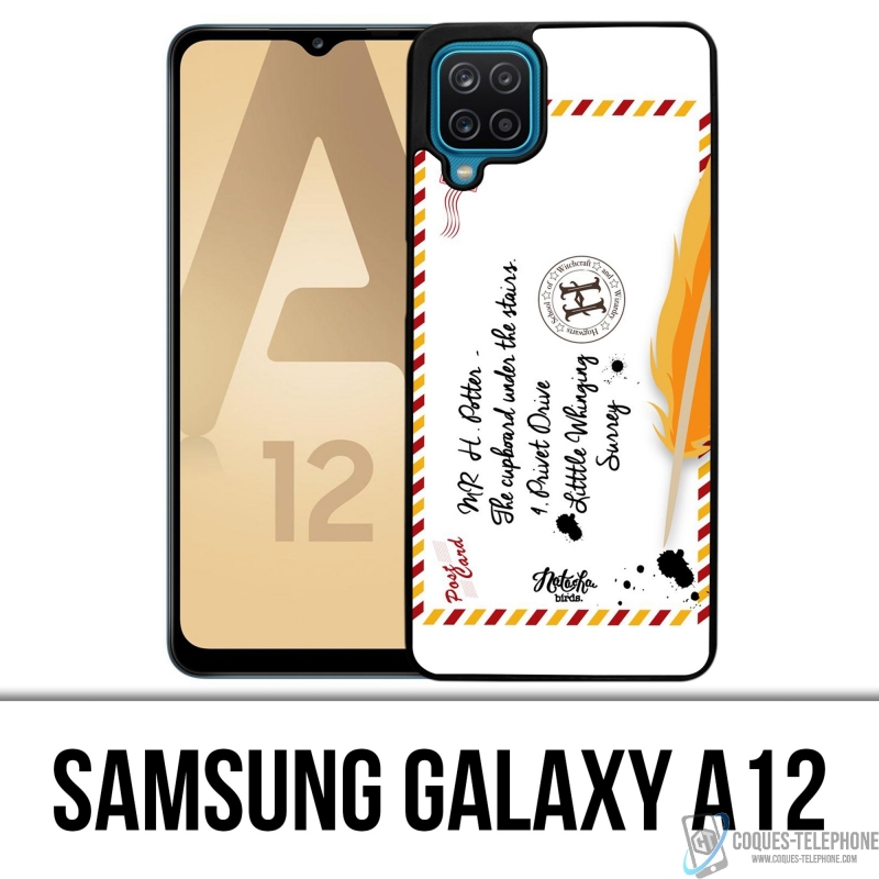 Coque Samsung Galaxy A12 - Harry Potter Lettre Poudlard
