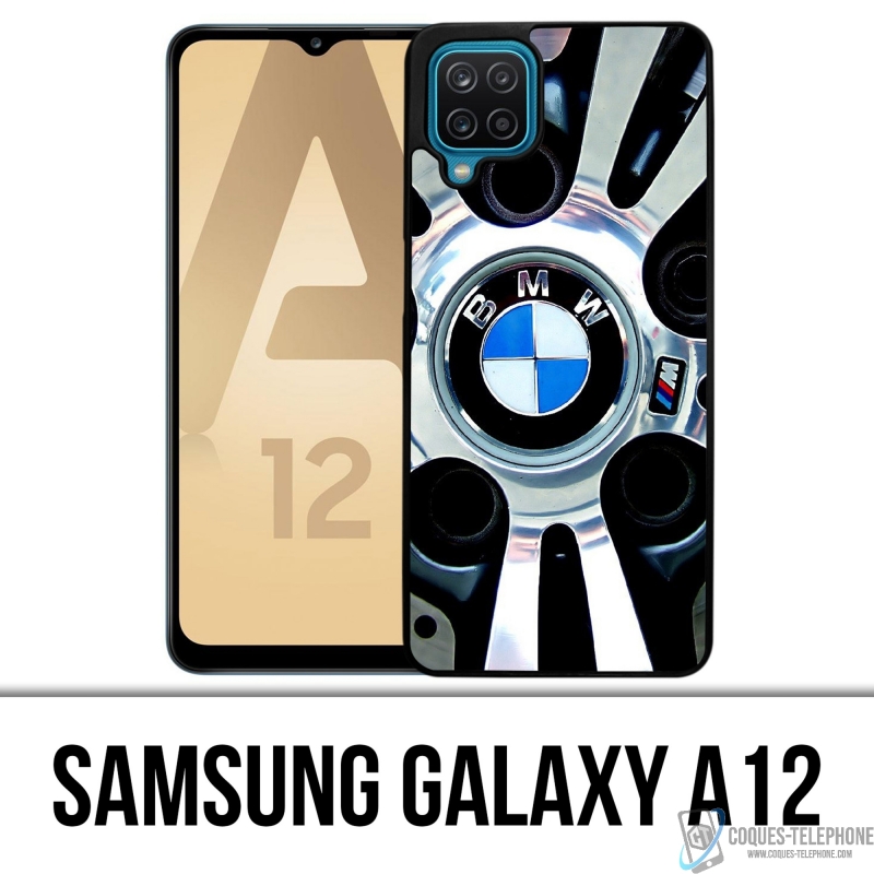 Custodia per Samsung Galaxy A12 - Bmw con bordo cromato