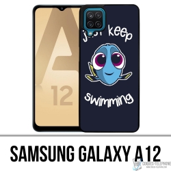 Samsung Galaxy A12 case - Just Keep Swimming