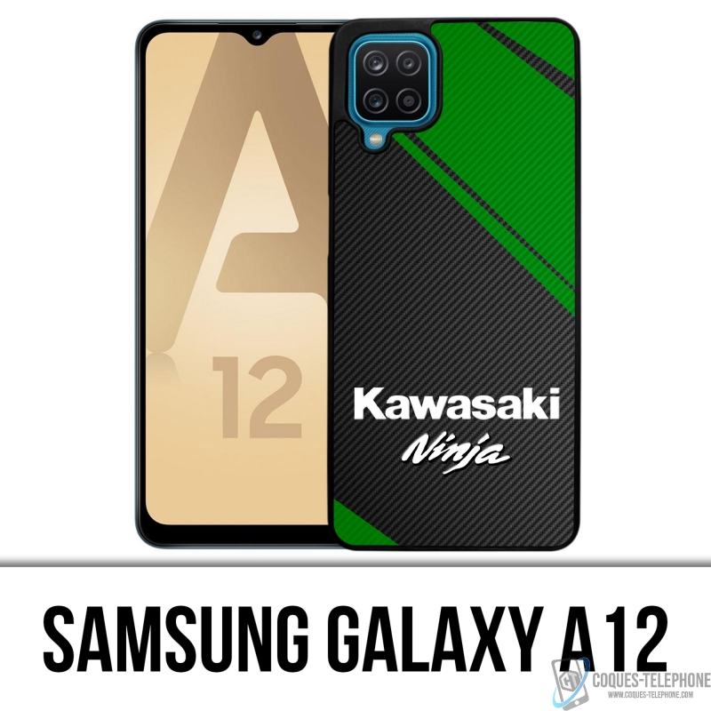 Custodia per Samsung Galaxy A12 - Logo Kawasaki Ninja