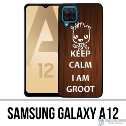 Cover Samsung Galaxy A12 - Mantieni la calma Groot