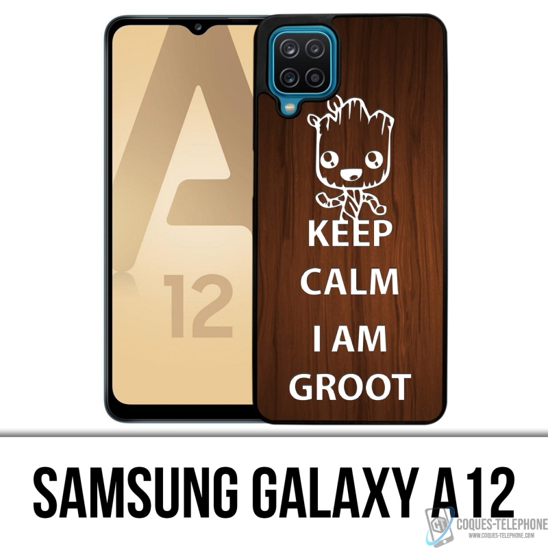 Samsung Galaxy A12 case - Keep Calm Groot