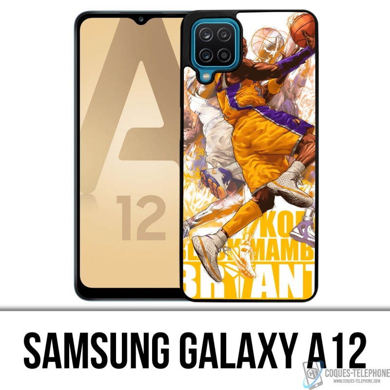 Coque Samsung Galaxy A12 - Kobe Bryant Cartoon Nba