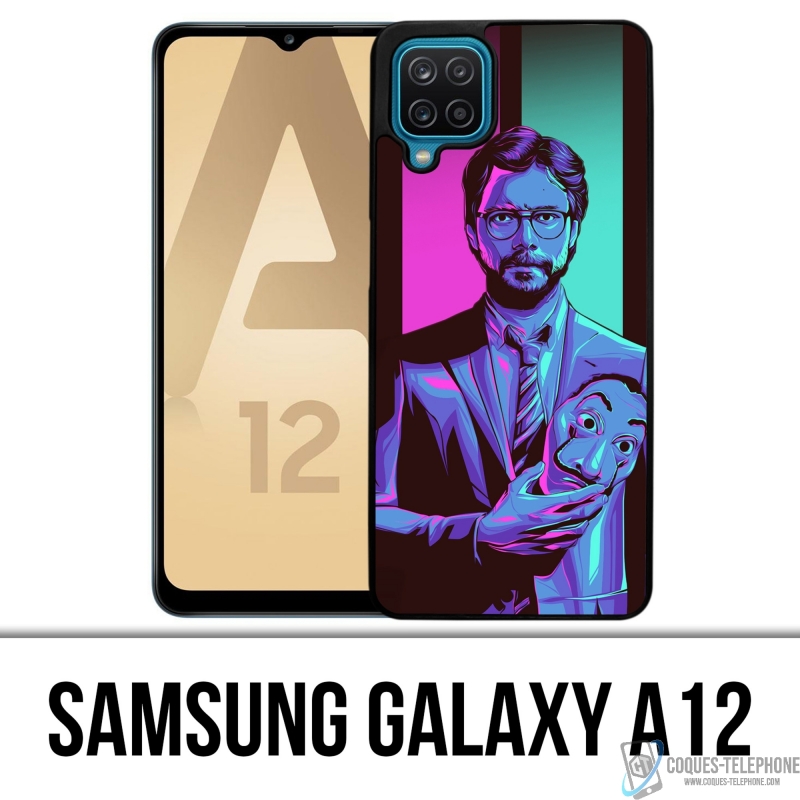 Coque Samsung Galaxy A12 - La Casa De Papel - Professeur Neon