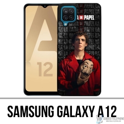 Cover Samsung Galaxy A12 - La Casa De Papel - Maschera Rio