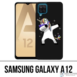 Samsung Galaxy A12 Case - Einhorn tupfen