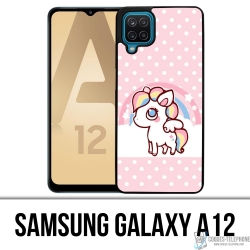 Samsung Galaxy A12 Case - Kawaii Einhorn