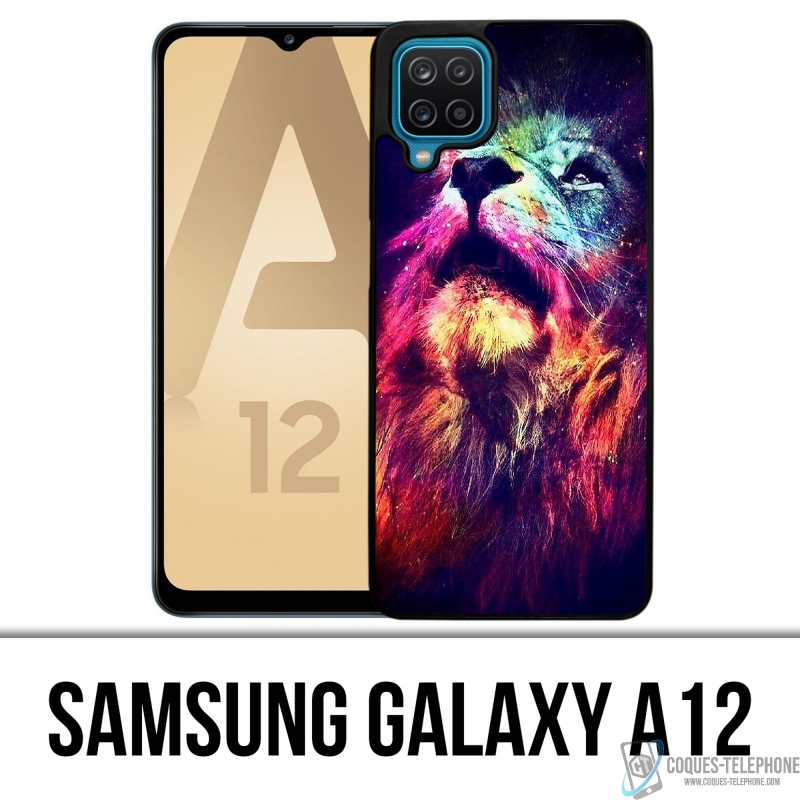 Coque Samsung Galaxy A12 - Lion Galaxie