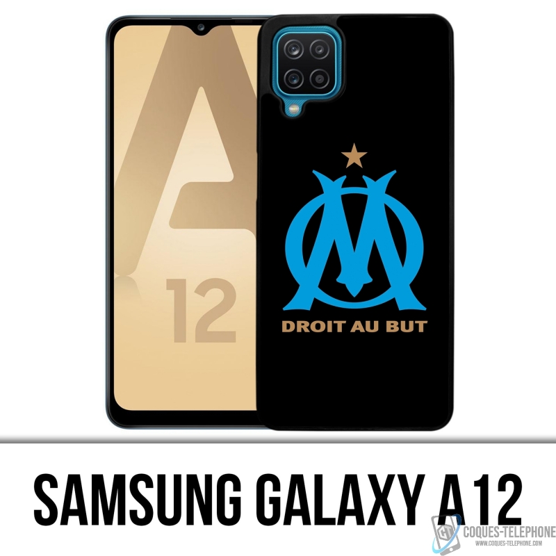 Custodia Samsung Galaxy A12 - Logo Om Marsiglia Nera
