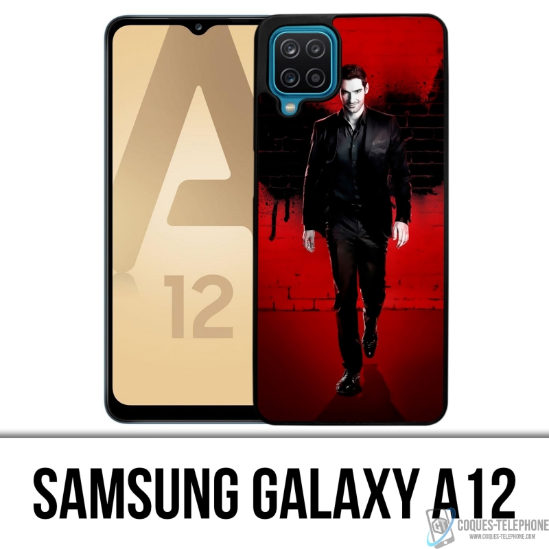 Coque Samsung Galaxy A12 - Lucifer Ailes Mur