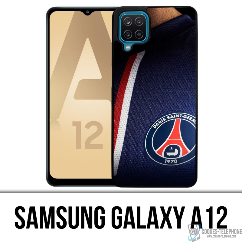 Coque Samsung Galaxy A12 - Maillot Bleu Psg Paris Saint Germain