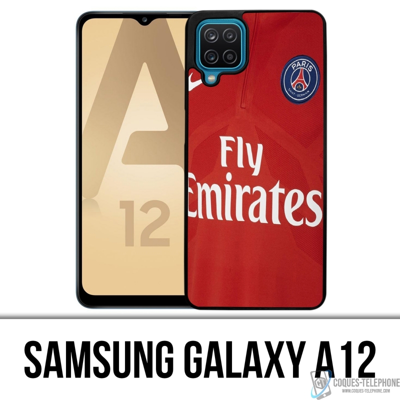 Coque Samsung Galaxy A12 - Maillot Rouge Psg