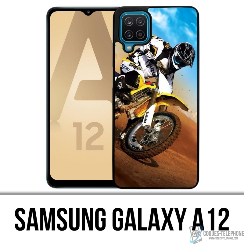 Coque Samsung Galaxy A12 - Motocross Sable