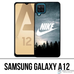 Samsung Galaxy A12 Case - Nike Logo Wood