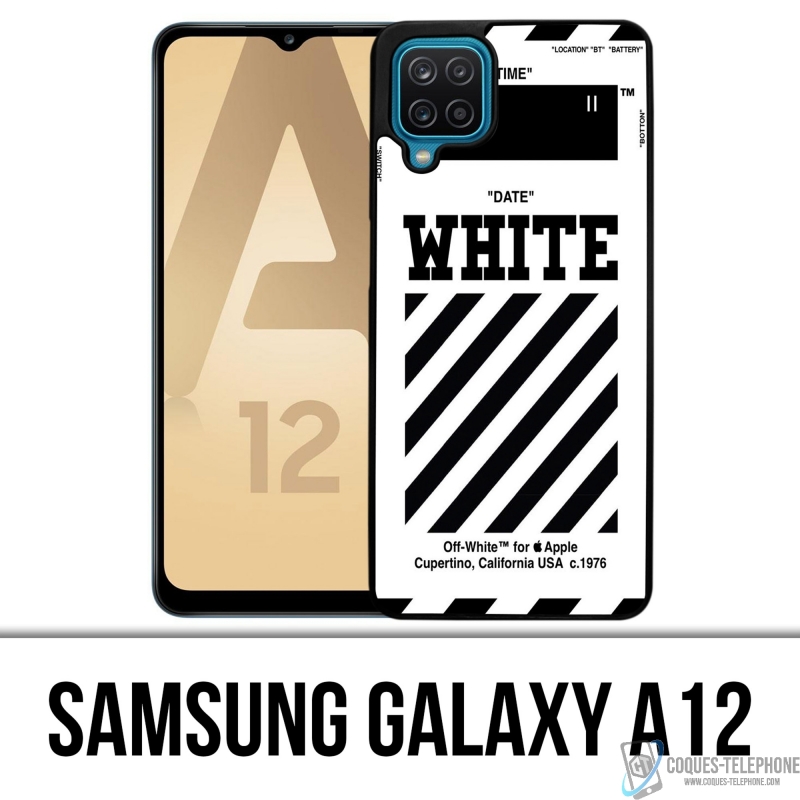 Coque Samsung Galaxy A12 - Off White Blanc
