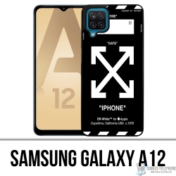 Funda Samsung Galaxy A12 - Blanco roto Negro