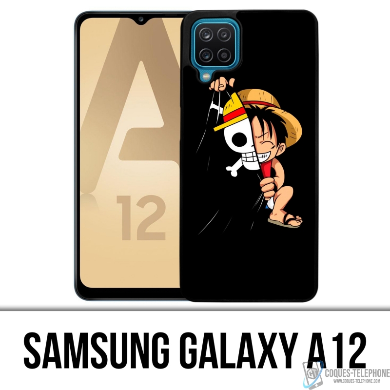 Samsung Galaxy A12 case - One Piece Baby Luffy Flag
