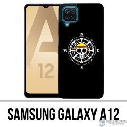 Cover Samsung Galaxy A12 - Bussola con logo One Piece