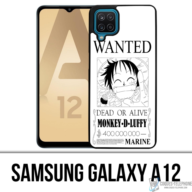 Samsung Galaxy A12 case - One Piece Wanted Luffy