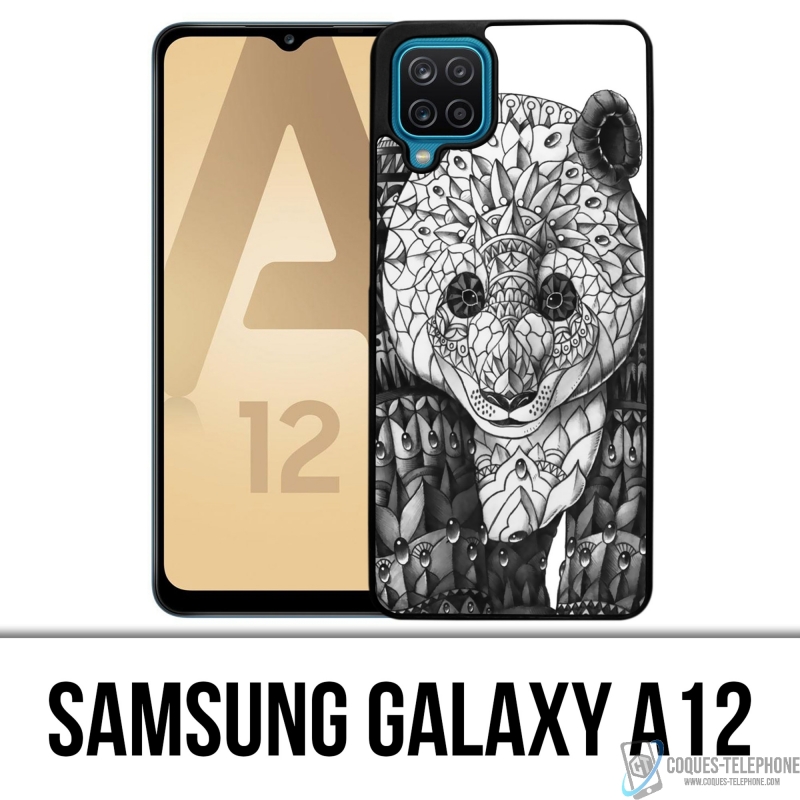 Coque Samsung Galaxy A12 - Panda Azteque