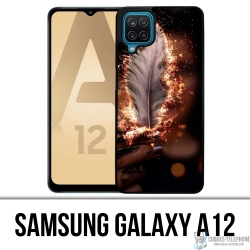 Custodia per Samsung Galaxy A12 - Piuma di fuoco