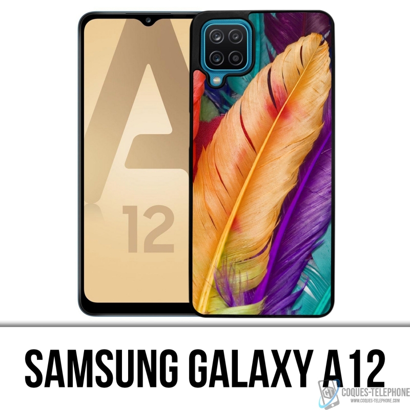Coque Samsung Galaxy A12 - Plumes