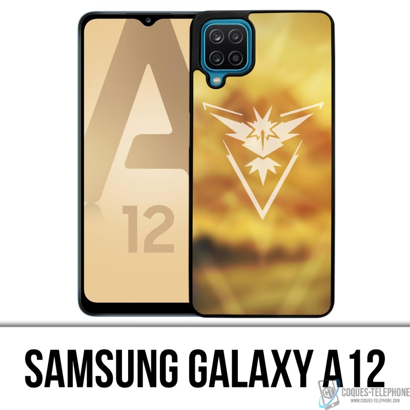 Coque Samsung Galaxy A12 - Pokémon Go Team Jaune Grunge