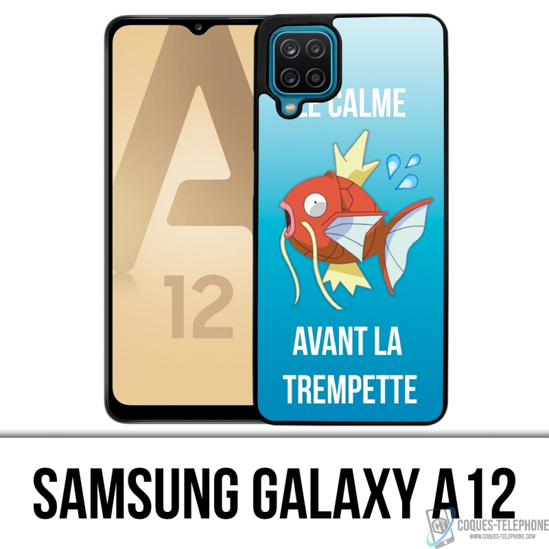 Coque Samsung Galaxy A12 - Pokémon Le Calme Avant La Trempette Magicarpe