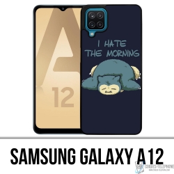 Samsung Galaxy A12 Case - Pokémon Relaxo Hate Morning