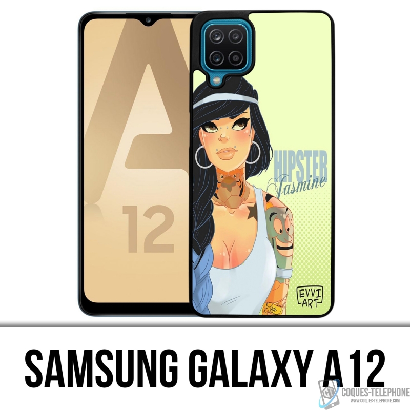 Coque Samsung Galaxy A12 - Princesse Disney Jasmine Hipster
