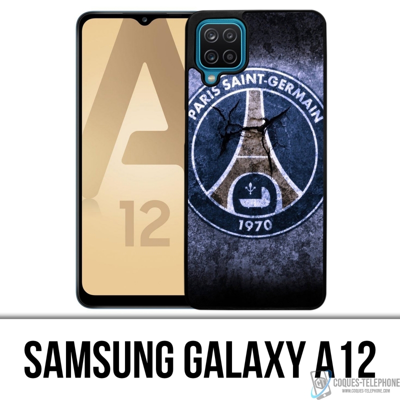 Coque Samsung Galaxy A12 - Psg Logo Grunge