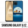 Coque Samsung Galaxy A12 - Roi Lion Lune