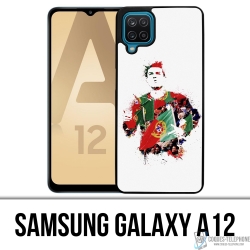 Samsung Galaxy A12 Case - Ronaldo Football Splash