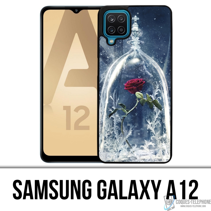 Samsung Galaxy A12 Case - Die Schöne und das Biest Rose